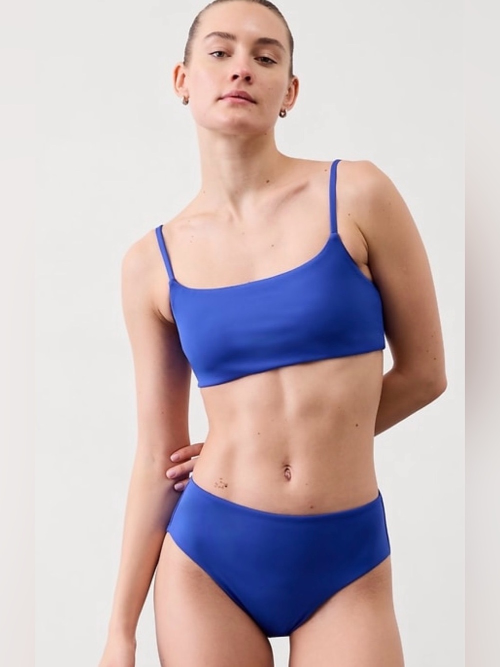 NWT-Athleta High Rise Swim Bottom 
Large
Varsity color